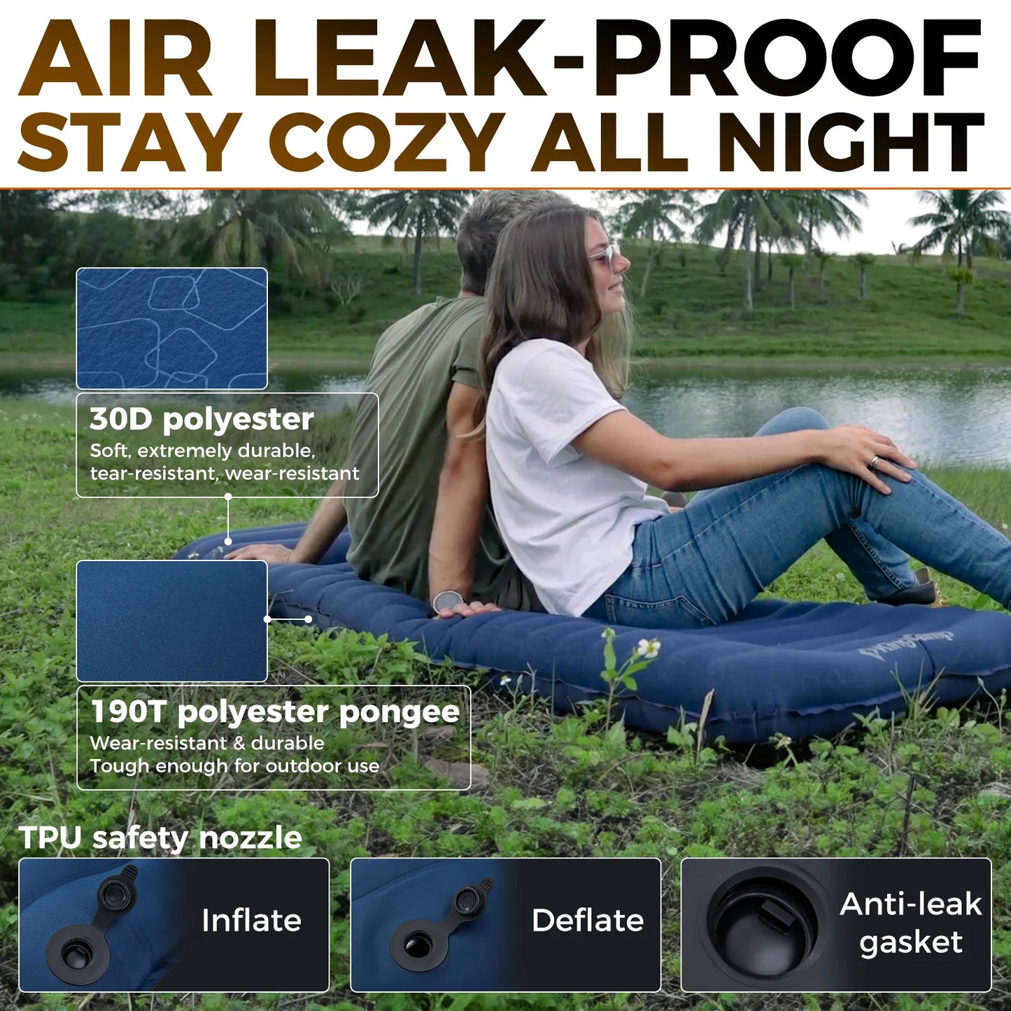 Sleeping Pad, Ultralight Inflatable Sleeping Pad.