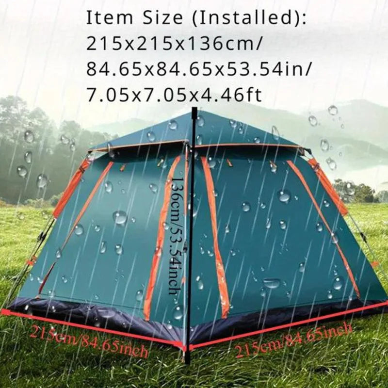 2-3 Person Camping Outdoor Waterproof Tent 2 Mosquito Nets.