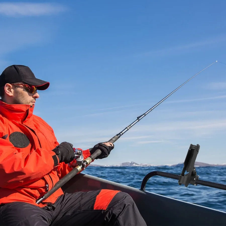 Boat Fishing Pole Rod Holder 360 Rotatable Side Rail Mount.