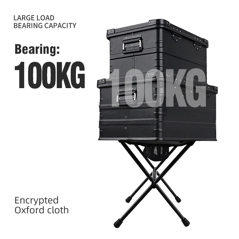 Outdoor Portable Folding Stool Aluminum Alloy Minin Storage Chair.