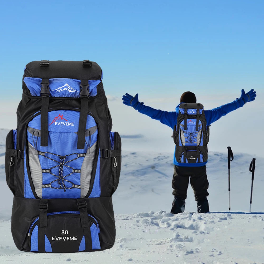 80L Large Backpack Outdoors.