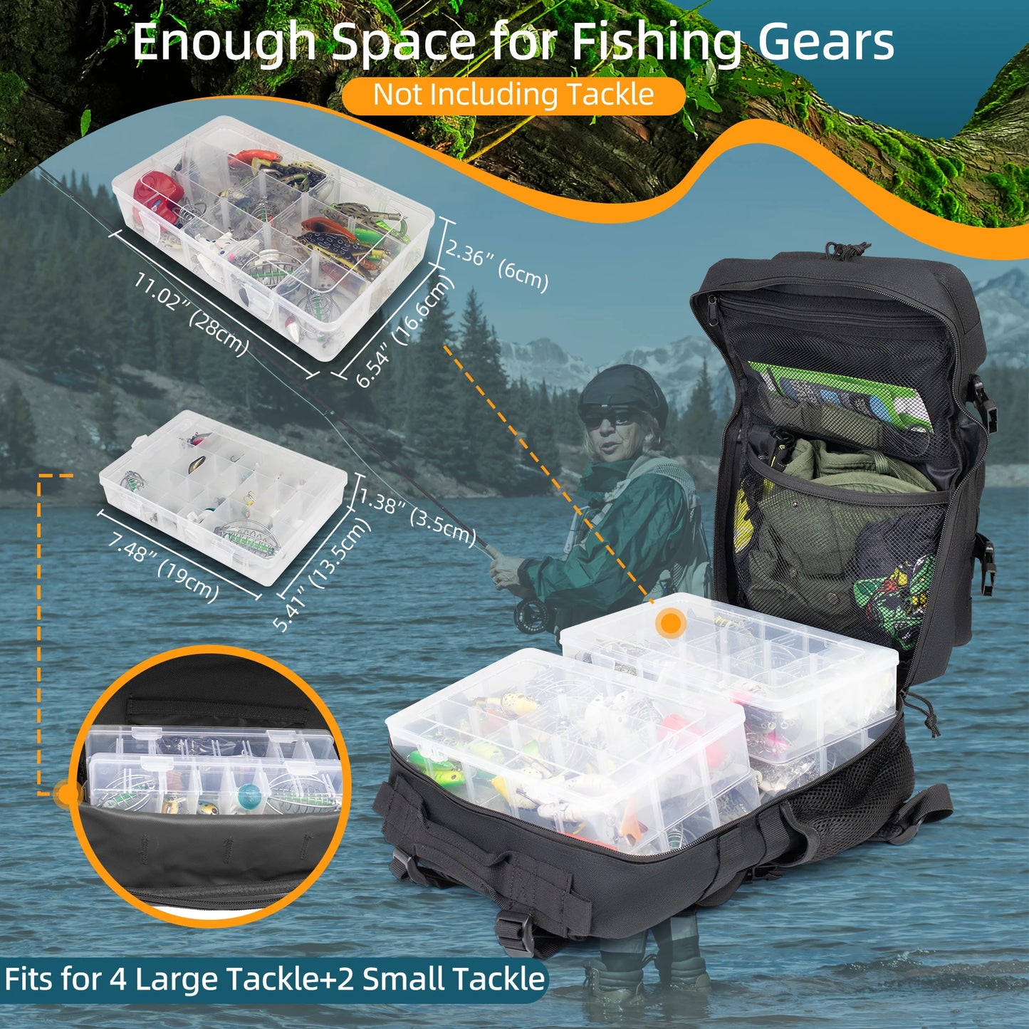 25L Fishing Hunting Backpack .