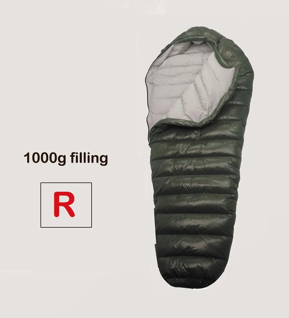 Cold Temperature Winter Sleeping Bag Down Sleeping.