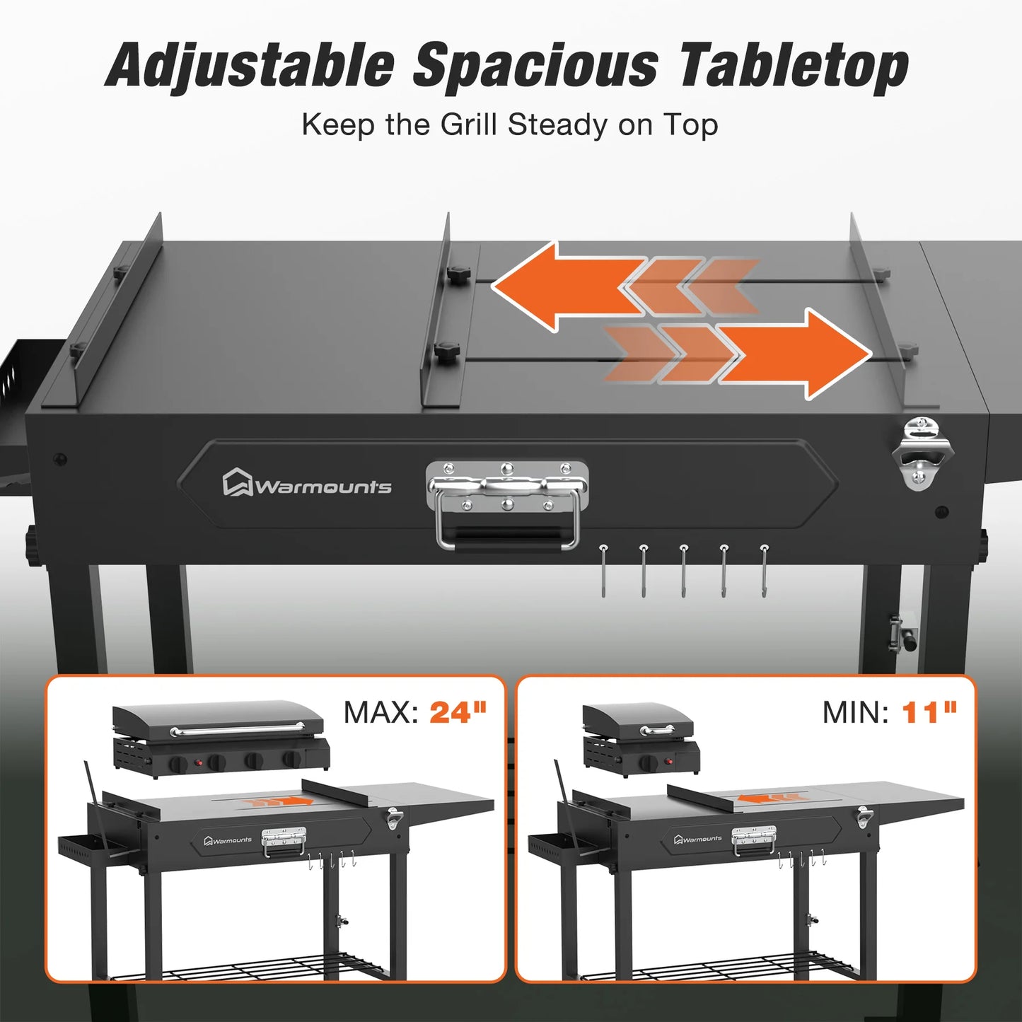 Portable BBQ Cart BBQ Table .