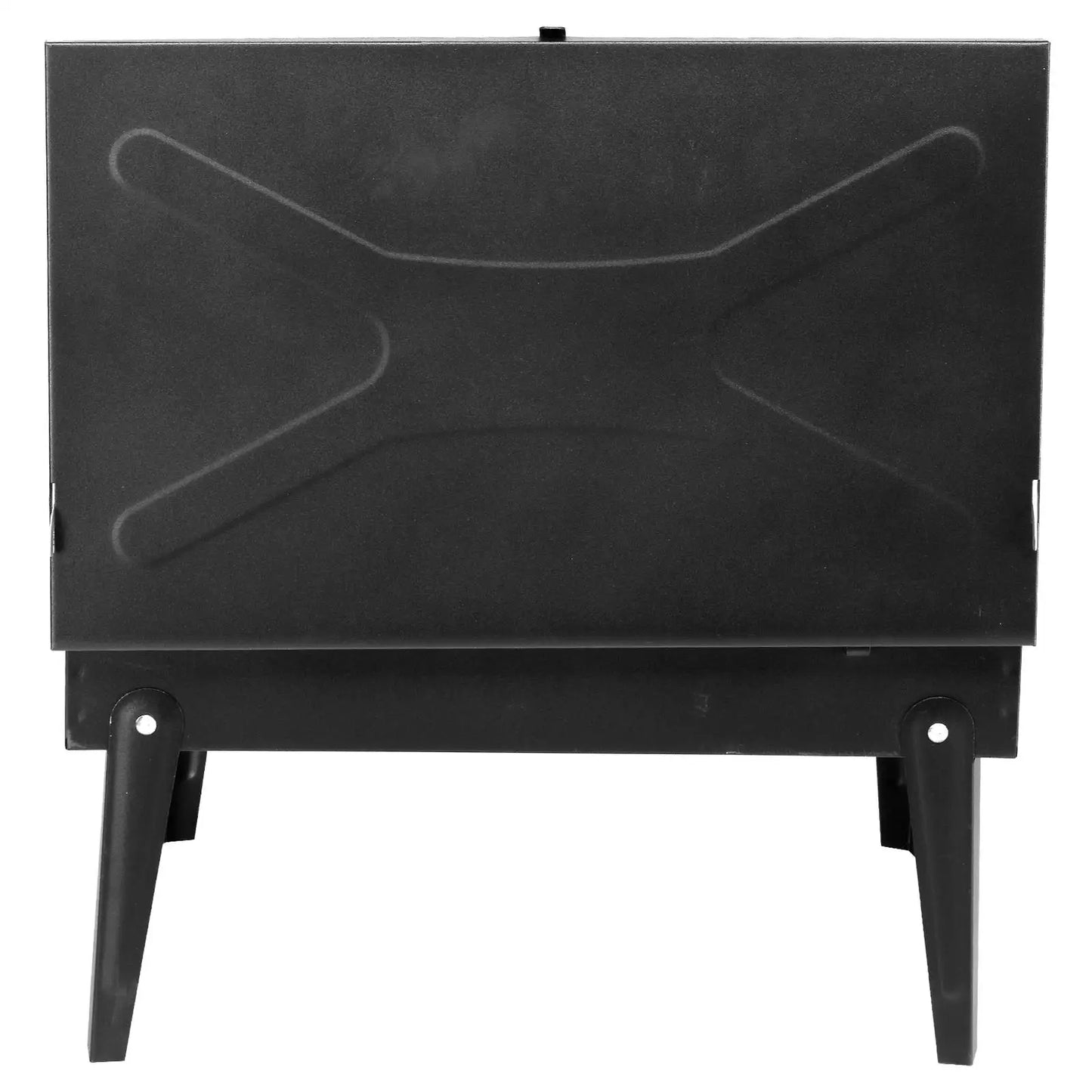 Black Portable Charcoal Grill - Compact Outdoor Barbecue