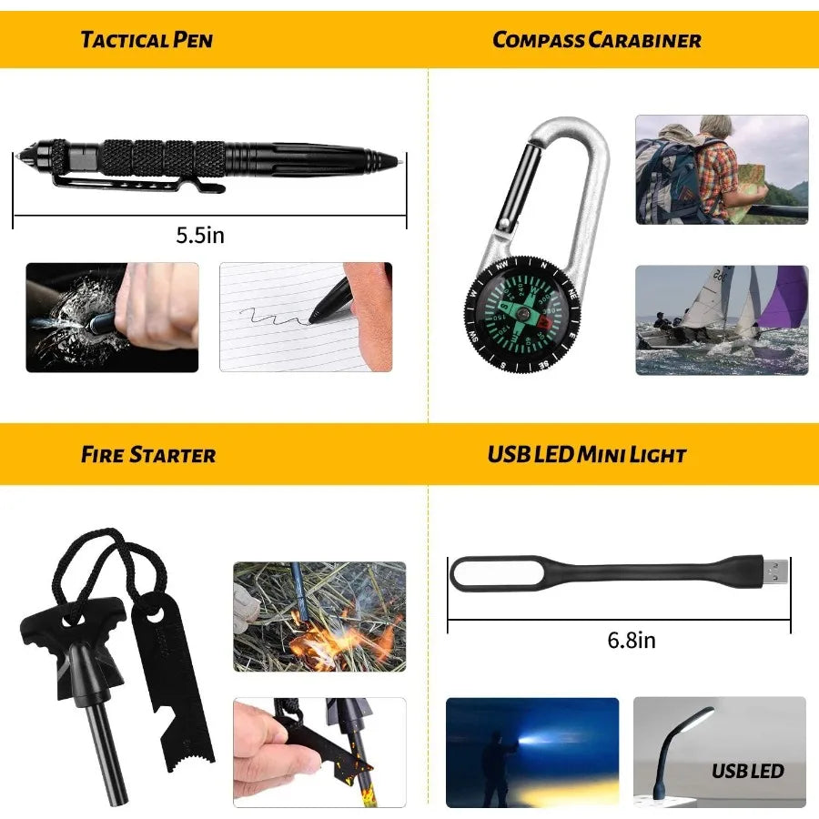 ANTARCTICA Emergency Survival Gear Kits 60 in 1.