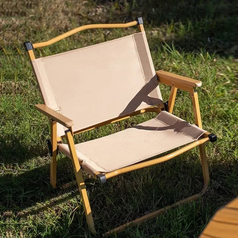 4/2/1PCS-khaki Camping Chair Portable Outdoor Chair.