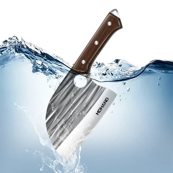 Wood Handle Handmade Forged Meat Cleaver