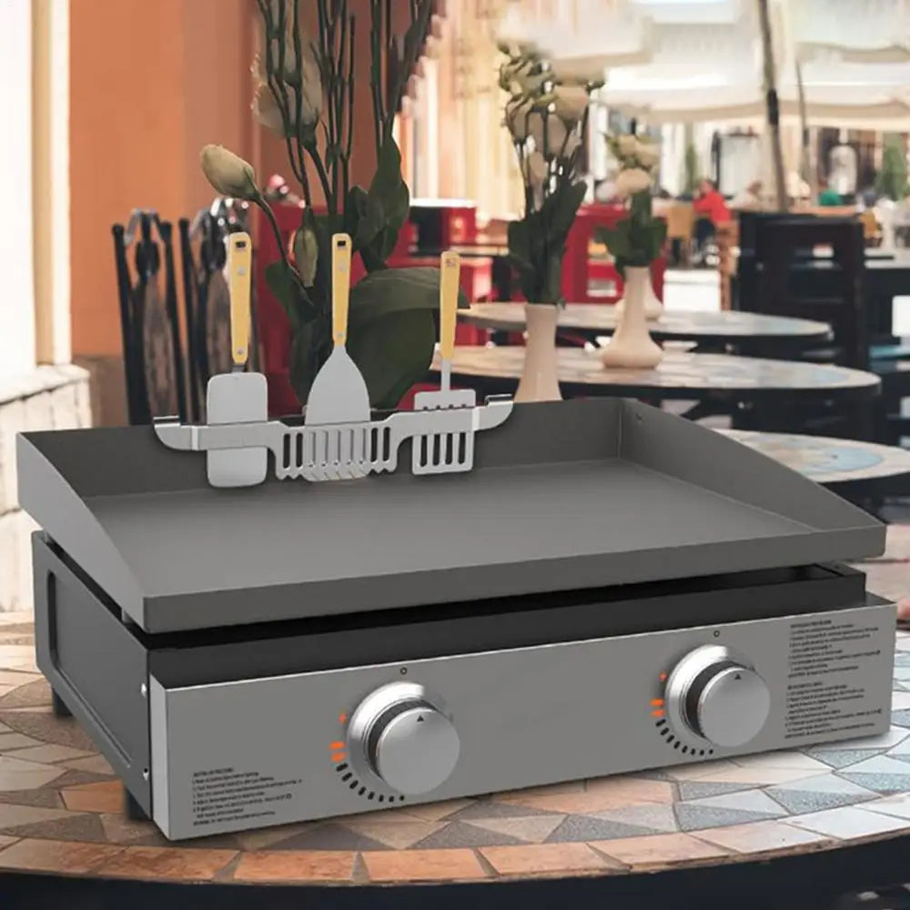 Griddle Spatula Holder Multifunctional BBQ Tool Rack Stainless Steel .