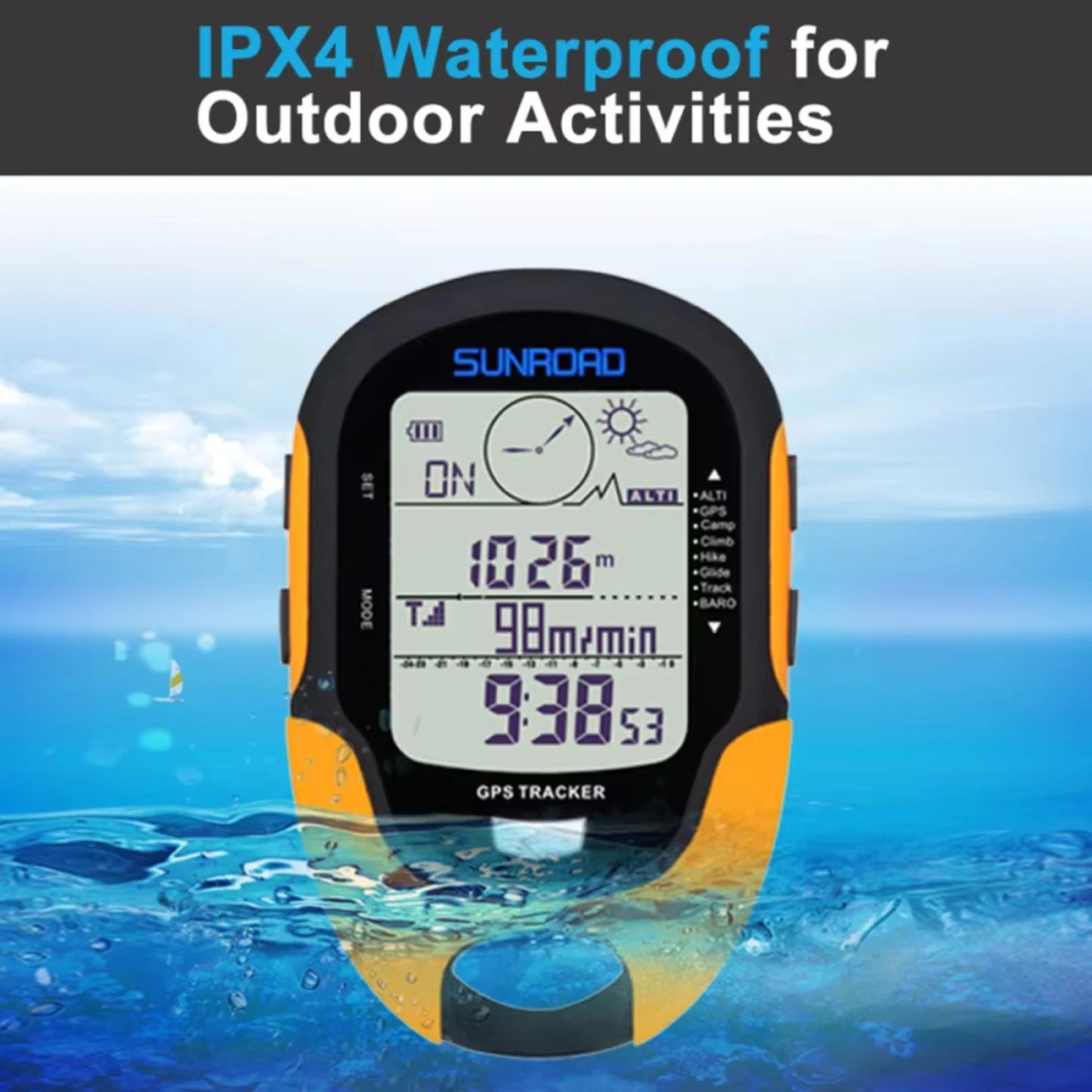 Portable Digital Altimeter Compass Locator Handheld GPS Navigation .