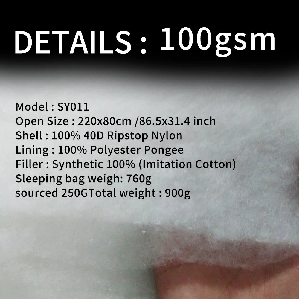 Cotton Sleeping Bag Outdoor 3 Season Ultralight '
