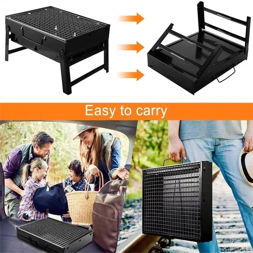 Folding BBQ Charcoal Grill Mini BBQ.