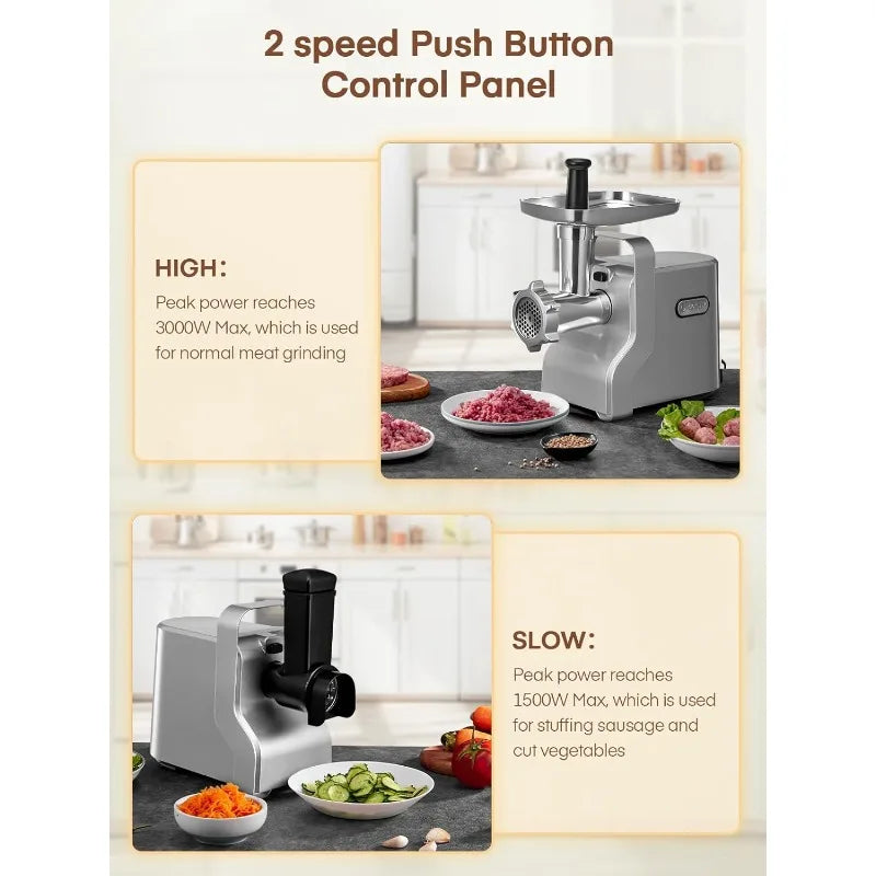 Meat Grinder Heavy Duty-5 in1 Meat Grinder for Home.