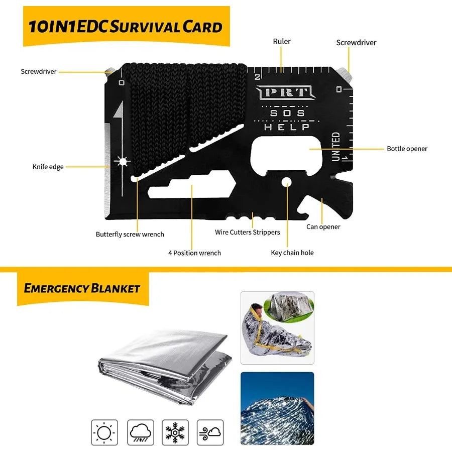 ANTARCTICA Emergency Survival Gear Kits 60 in 1.