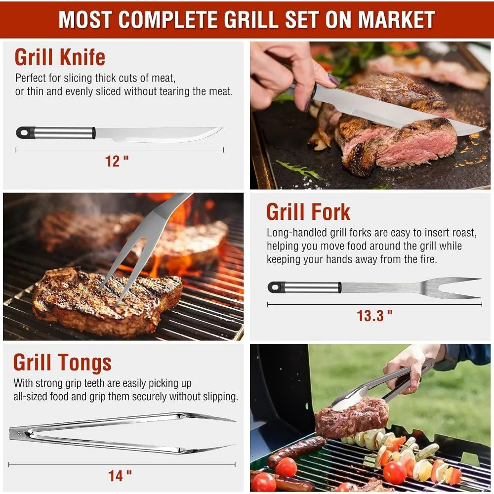 122PCS Men's, BBQ Set