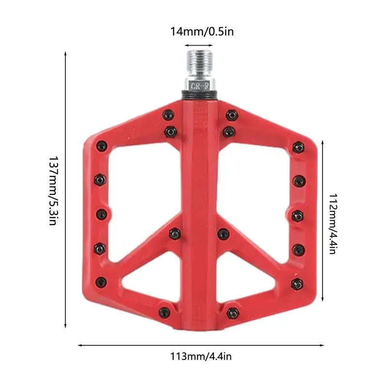 Mountain Bikes Pedals Flat Non-Slip Flat Pedals Enlarged Colorful Cycling Pedals Accessories Cycling Footrest For For Commuting