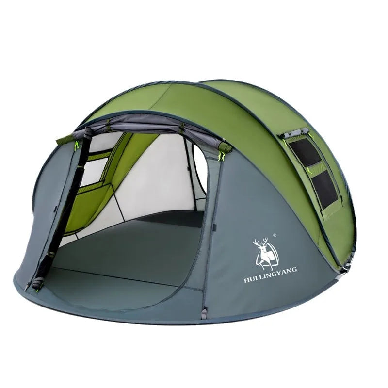 3-4 People Outdoor Throw Open Tent Automatic Pop Up