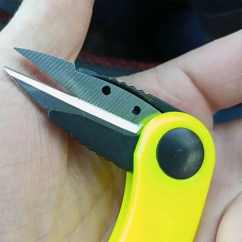 Folding Scissors Stainless Steel Fish Use Scissor Multifunction Fishing Line Cut Clipper Shrimp-Type Fishing Tackles Pesca