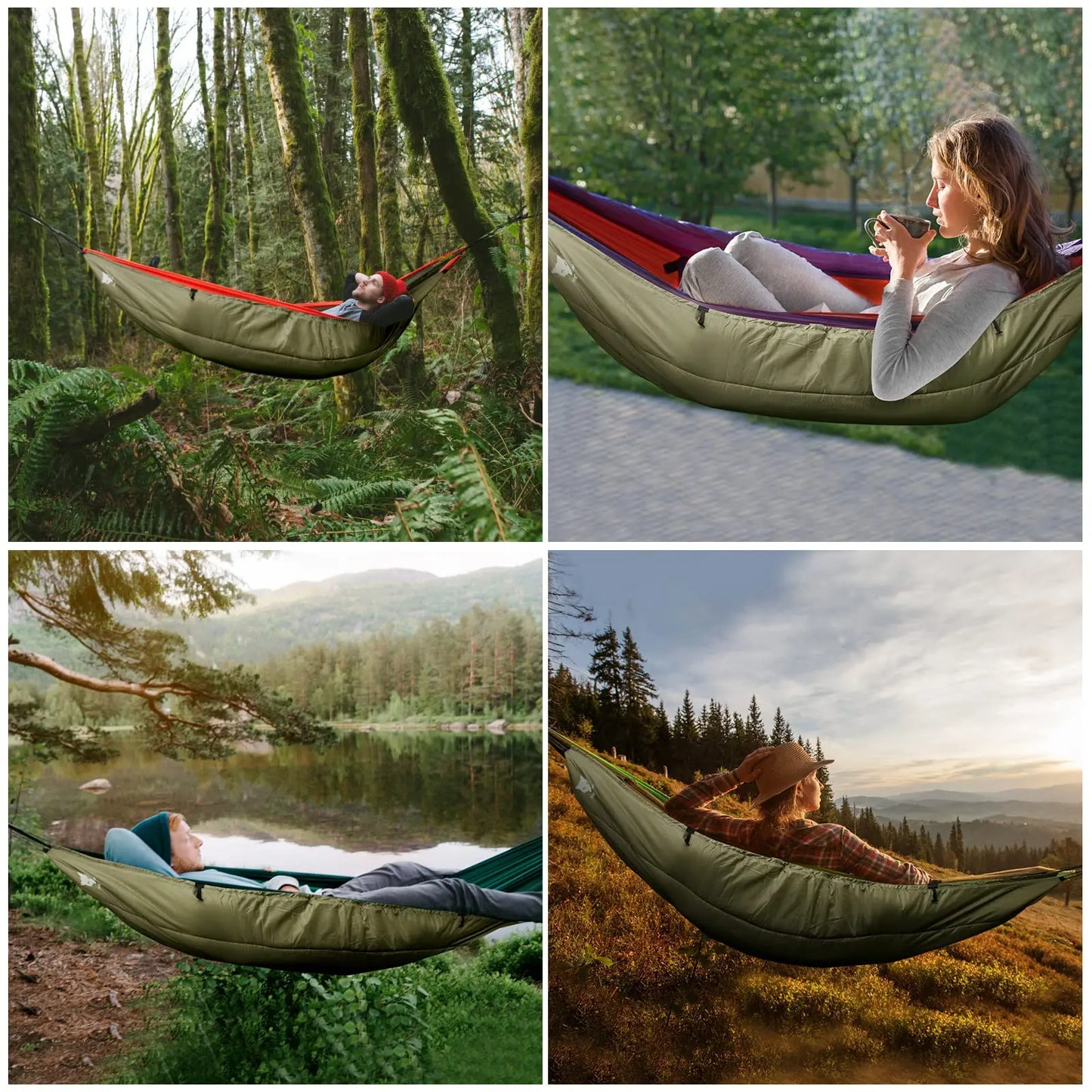 Hammock Insulated Under Blanket 4 Seasons Lightweight Soft Warm