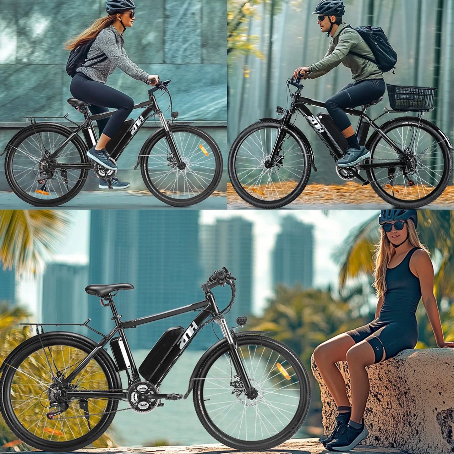 1000W Peak 48V Electric Bike for Adults, 26 inch Electric Mountain Bike 50Miles Range 20 MPH.