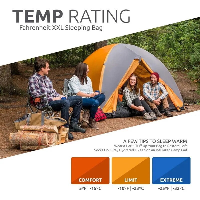 XXL Sleeping Bags for Adults and Kids.