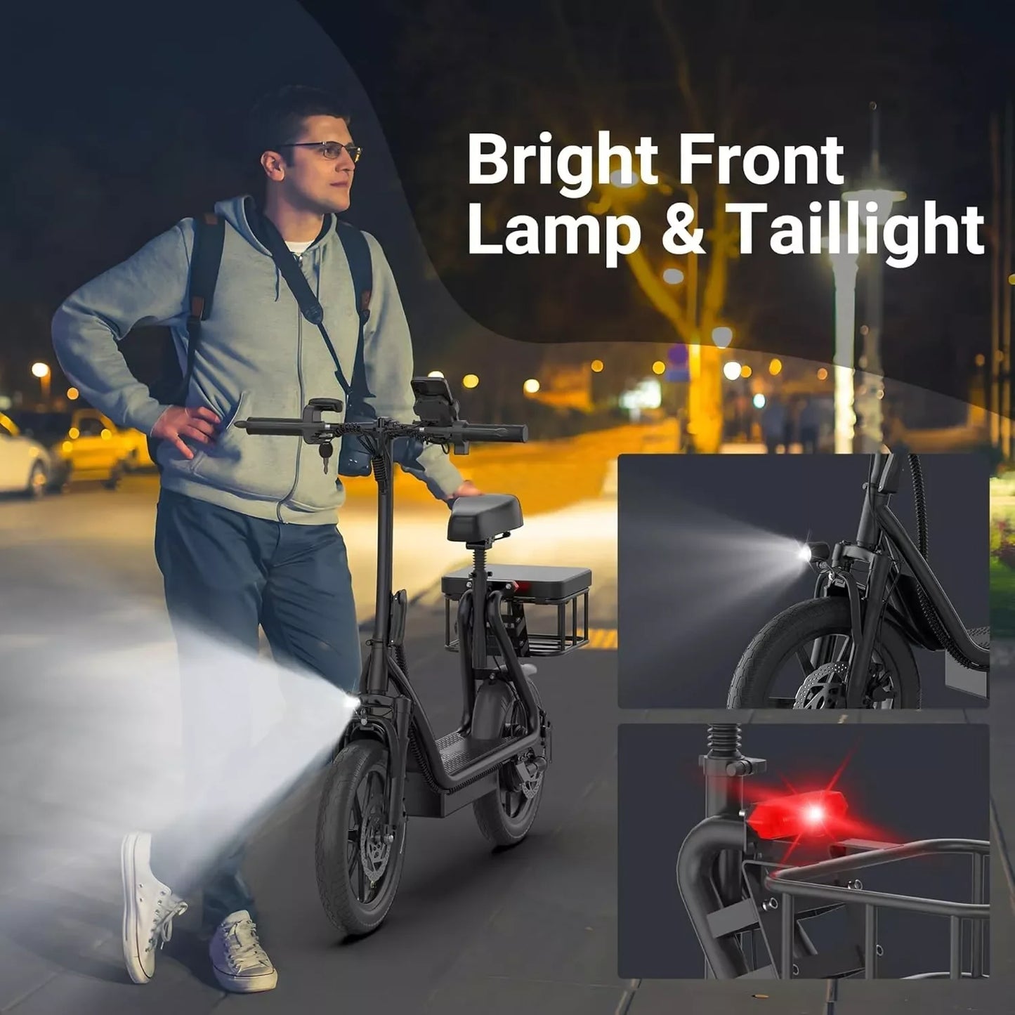 500W 14inch Electric Bicycle 10.4AH Battery 28Miles Max Range 22MPH.