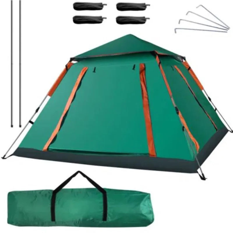 2-3 Person Camping Outdoor Waterproof Tent 2 Mosquito Nets.