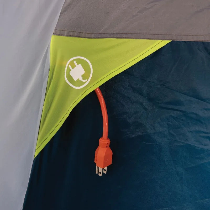 10-Person Dome Tent with Screen Porch – 3-Room Tent with Weather Protection.