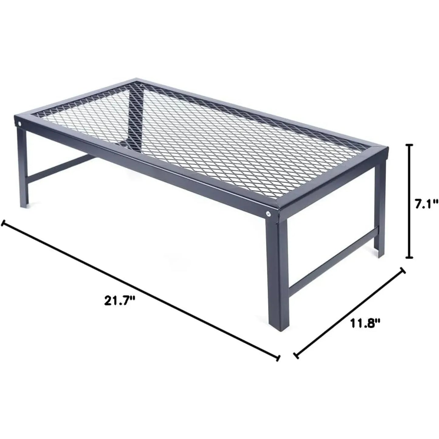 Folding Outdoor Camping BBQ Grill, Picnic Campfire Pit Over Fire Cooking Grate for Outdoor Camping Family Small Gathering Party