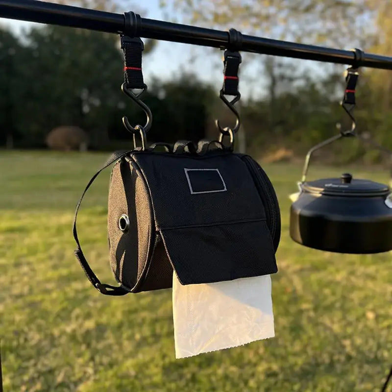 Roll Storage Bag Hanging Toilet Tissue Storage Camping Hiking Outdoor.