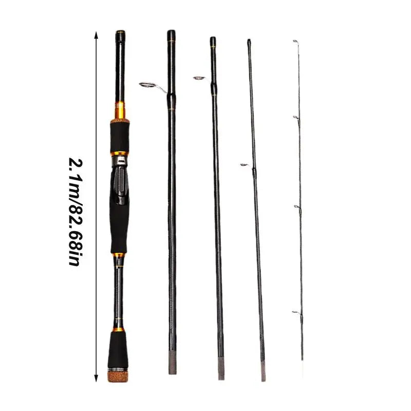Travel Fishing Rods Lightweight Carbon Fiber Spin Rod .