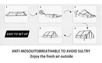Inflatable Tent for Camping - 6-8 Person Ultra-Quick Setup.