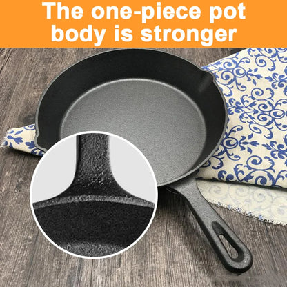 "3-piece cast iron cookware se, 6-inch/8-inch/10-inch cast iron skillets.