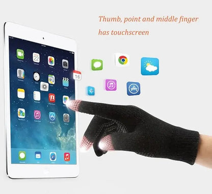 Winter Hat Scarf Gloves Slouchy Beanie Snow Knit Skull Cap for Women.