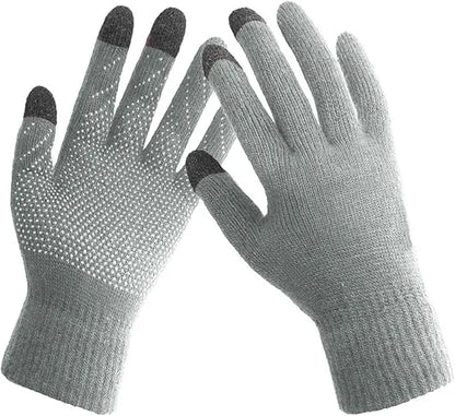 Winter Hat Scarf Gloves Slouchy Beanie Snow Knit Skull Cap for Women.