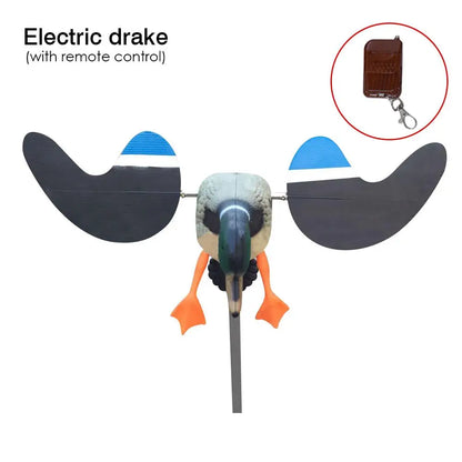 Outdoor Duck Decoy Electric Or Wind Powered Motion