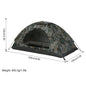 1/2 Person Ultralight Camping Tent Single Layer Portable.
