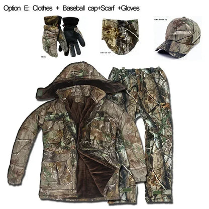 High Quality Man Winter  Camouflage Ghillie Suit Outdoor Cold Weather Suit.