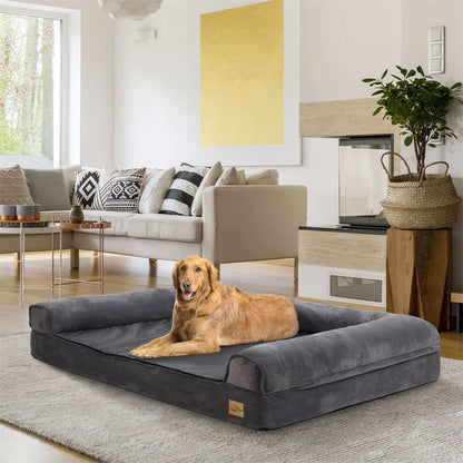 XXXL Large Calming Dog Bed Orthopedic Memory Foam Waterproof Removable Cover.