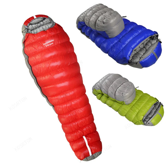 Oversized Mummy Goose Down Sleeping Bag .
