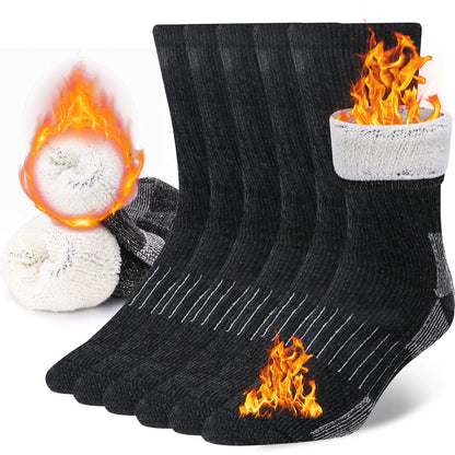 3 Pairs Men Women Merino Wool Crew Socks .