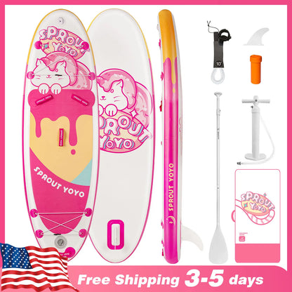 Kids Stand Up Paddle Board with Inflatable SUP Accessories.