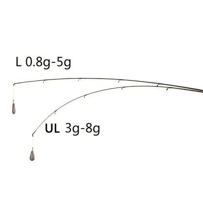 180cm/ 70.86inch Black and Golden Lure Rod - Multi-layer Carbon Wrapped.