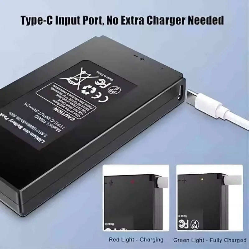 The E6P rechargeable camera portable 10000mAh battery is suitable for GardePro E6P, E8P, E6PCF and E8P.