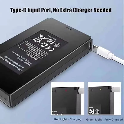 The E6P rechargeable camera portable 10000mAh battery is suitable for GardePro E6P, E8P, E6PCF and E8P.