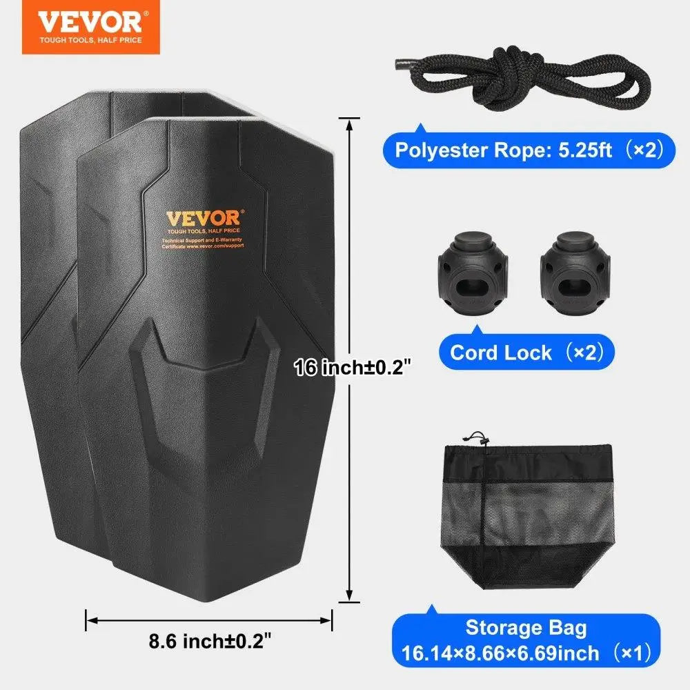 Boat Fenders, 8.6" x 16" Boat Bumpers for docking .