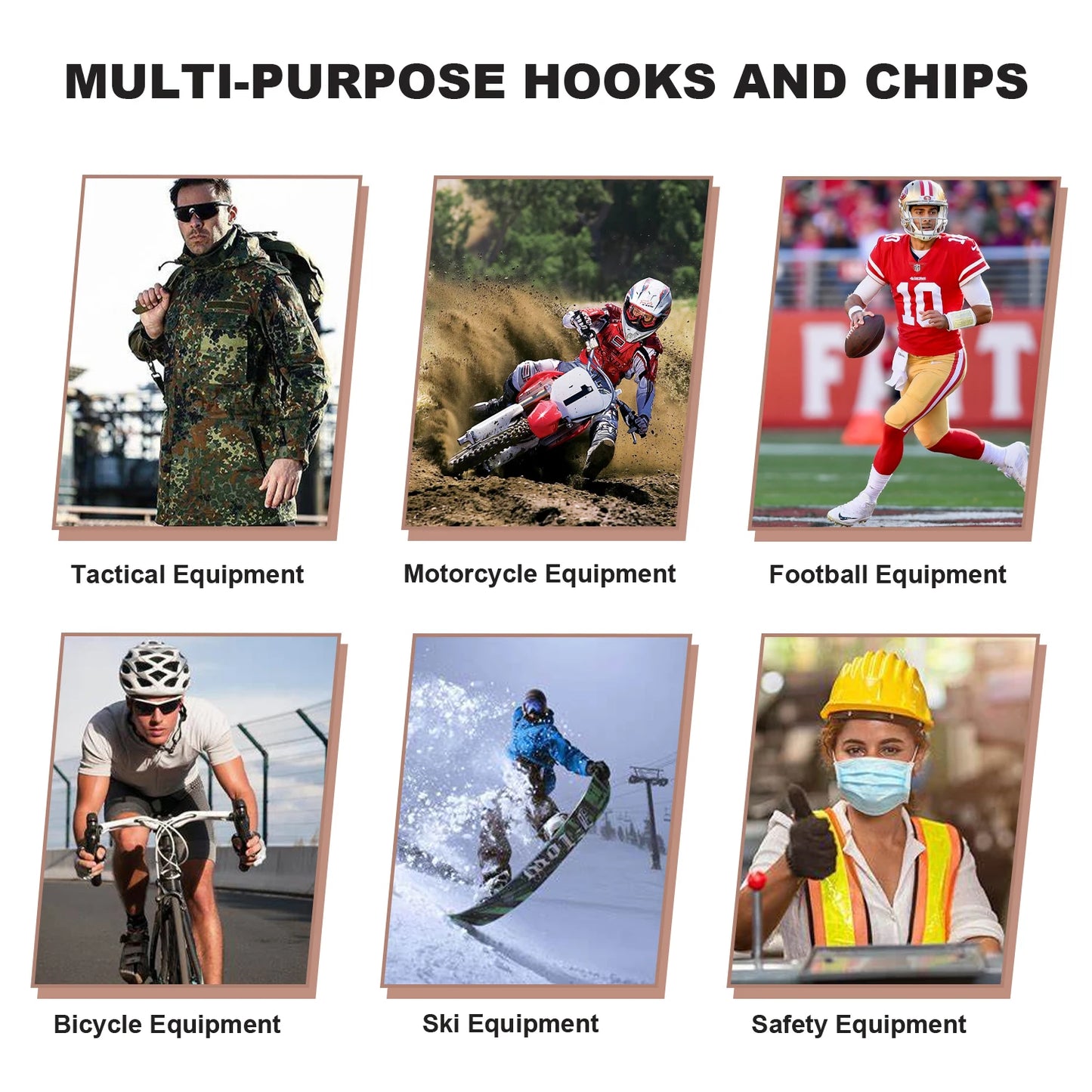 Helmet Holder, Wall-Mounted Rack With 4 Glove Clips & Hooks, Storage Organizer For Helmets Gear Clothes.