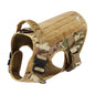 Tactical Dog Harness Leash Collar Pouches for Medium Large Dogs Training.