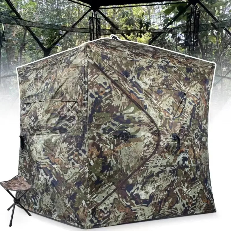 Outdoor 2-3 Person Automatic Camping Hunting Camouflage Tent .