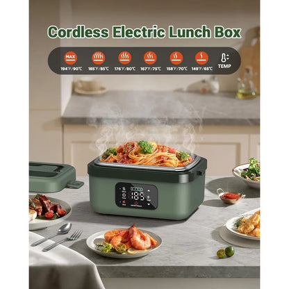 Best -Cordless Electric Lunch Box for Adults,16000mAh Rechargeable Self-Heating.